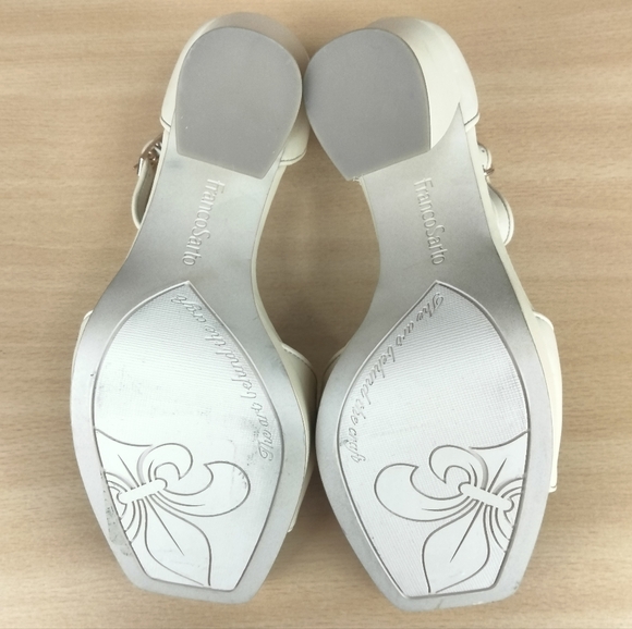 NWOT Franco Sarto Dima Genuine Leather Heeled Sandals in Beige Sz. 9 - Picture 13 of 13